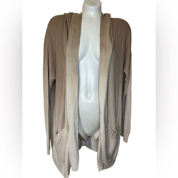 Splendid Collection Cashmere & Viscose Blend Ombré Hooded Cardigan - Picture 2 of 7